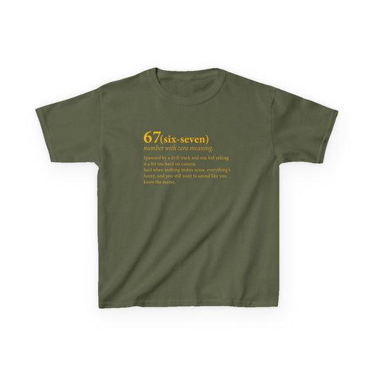 67 Six Seven Dictionary Kids Tee