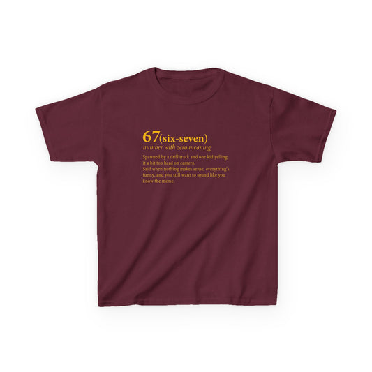 67 Six Seven Dictionary Kids Tee