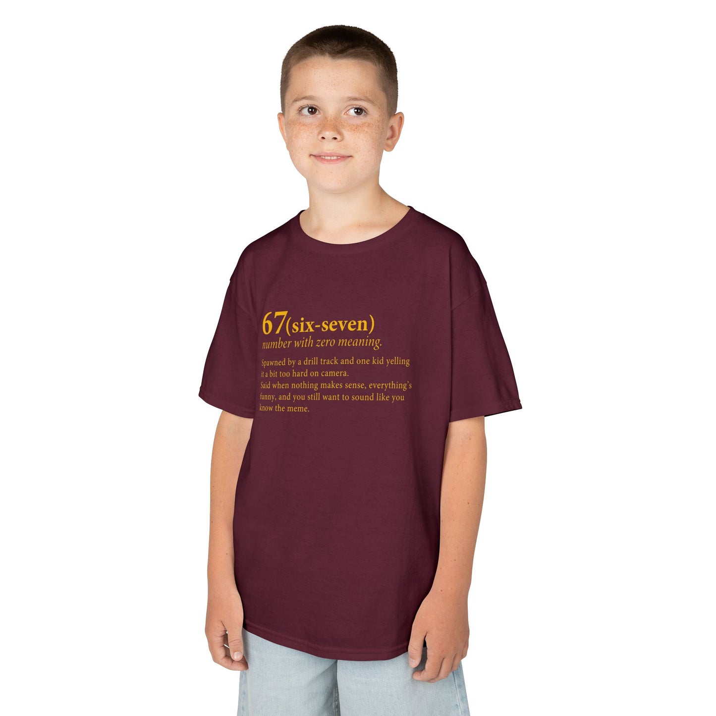 67 Six Seven Dictionary Kids Tee