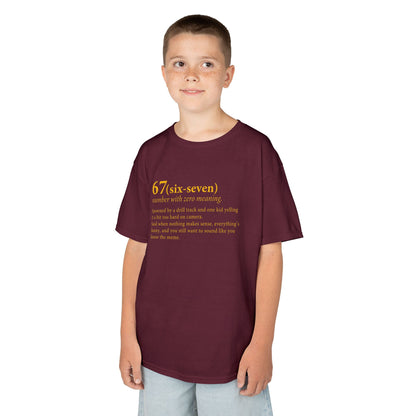 67 Six Seven Dictionary Kids Tee