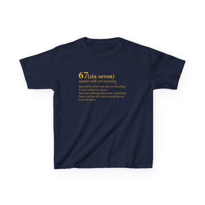 67 Six Seven Dictionary Kids Tee